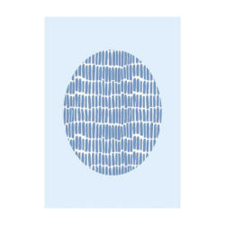 Komar Wandbild Shelly Patterns Blue Muscheln B/L: ca. 30x40 cm