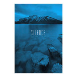 Komar Wandbild Word Lake Silence Blue Natur B/L: ca. 50x70 cm