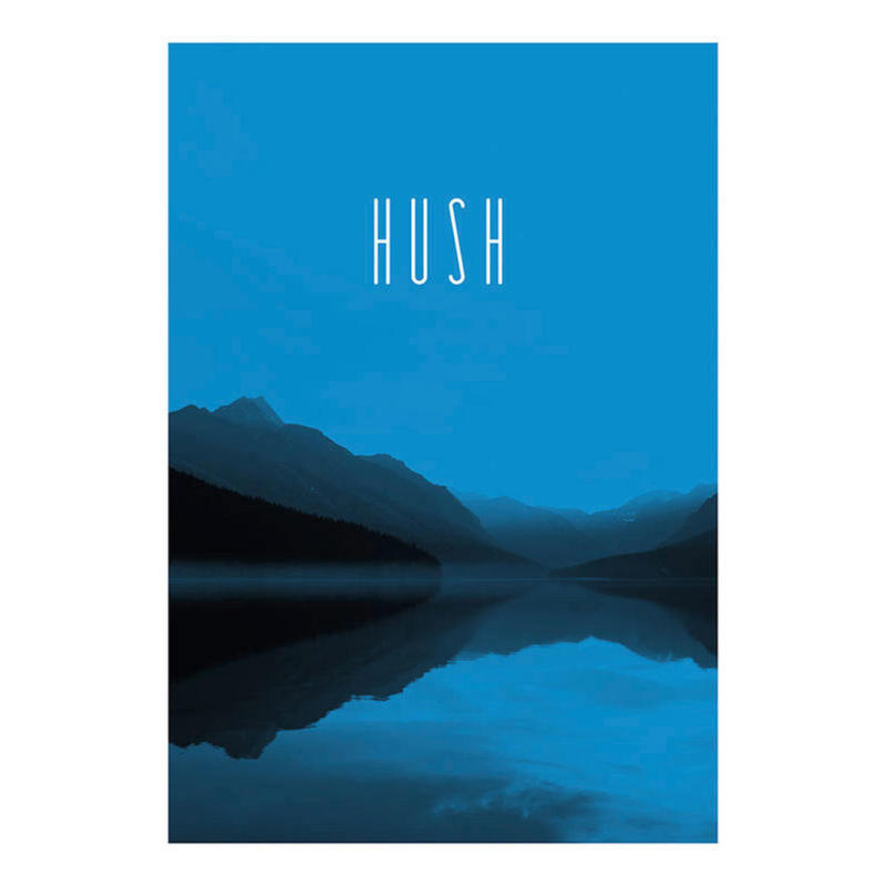 Komar Wandbild Word Lake Hush Blue Natur B/L: ca. 50x70 cm