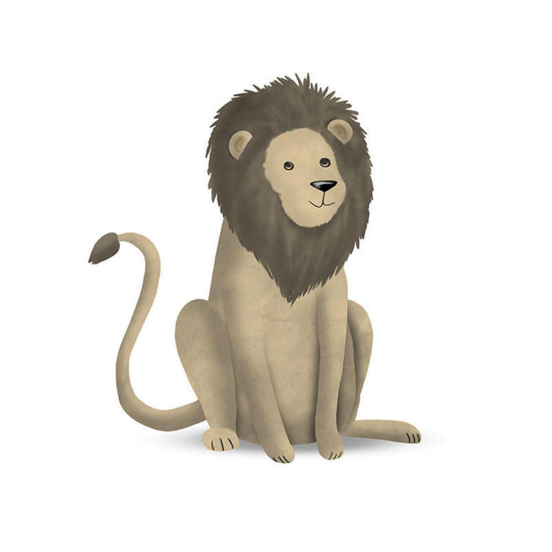 Komar Wandbild Cute Animal Lion