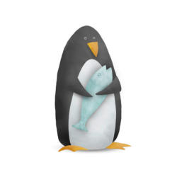 Komar Wandbild Cute Animal Penguin