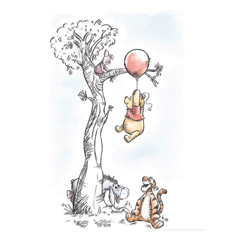 Komar Wandbild Winnie Pooh Hang on Disney B/L: ca. 40x50 cm