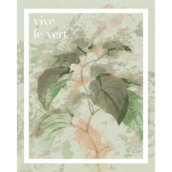 Komar Wandbild Vive le vert Spruch B/L: ca. 40x50 cm