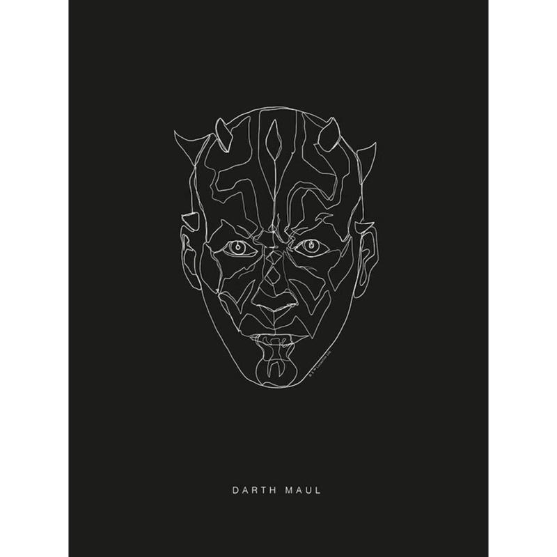 Komar Wandbild Star Wars Lines Dark Side Maul Star Wars B/L: ca. 30x40 cm