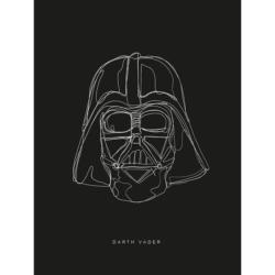 Komar Wandbild Star Wars Lines Dark Side Vader Star Wars B/L: ca. 30x40 cm