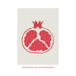 Komar Wandbild Cultivated Pomegranate Spruch B/L: ca. 30x40 cm