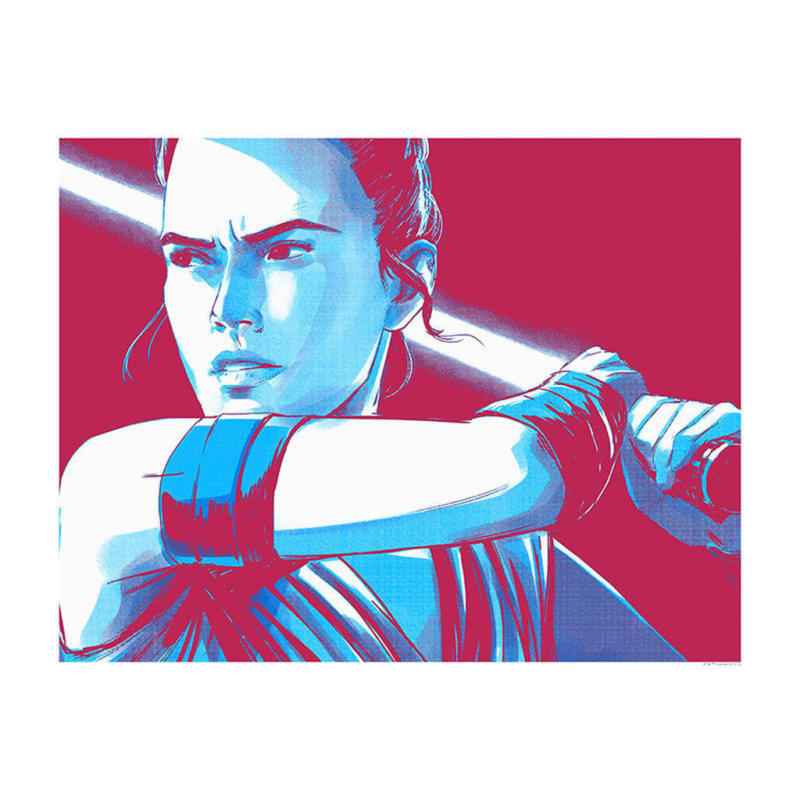 Komar Wandbild Star Wars Faces Rey Star Wars B/L: ca. 50x40 cm