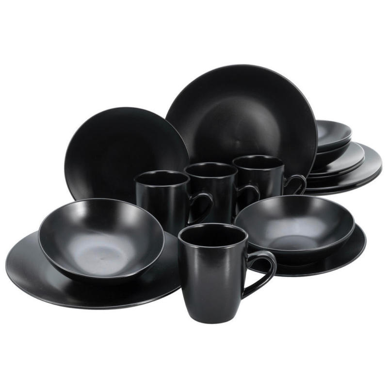 CreaTable Kombiservice Black Matt