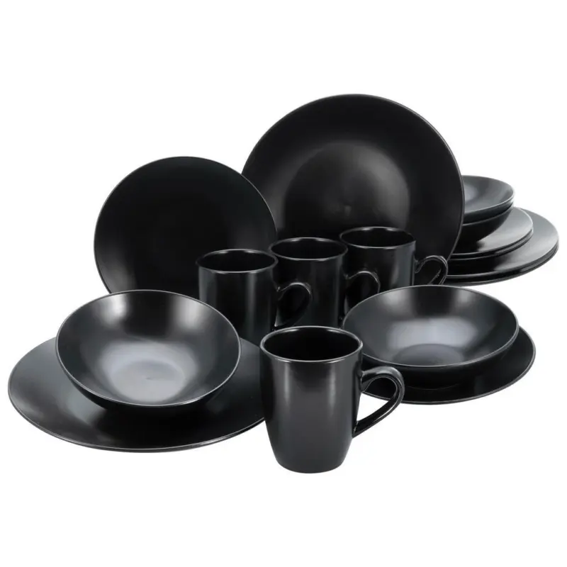 CreaTable Kombiservice Black Matt