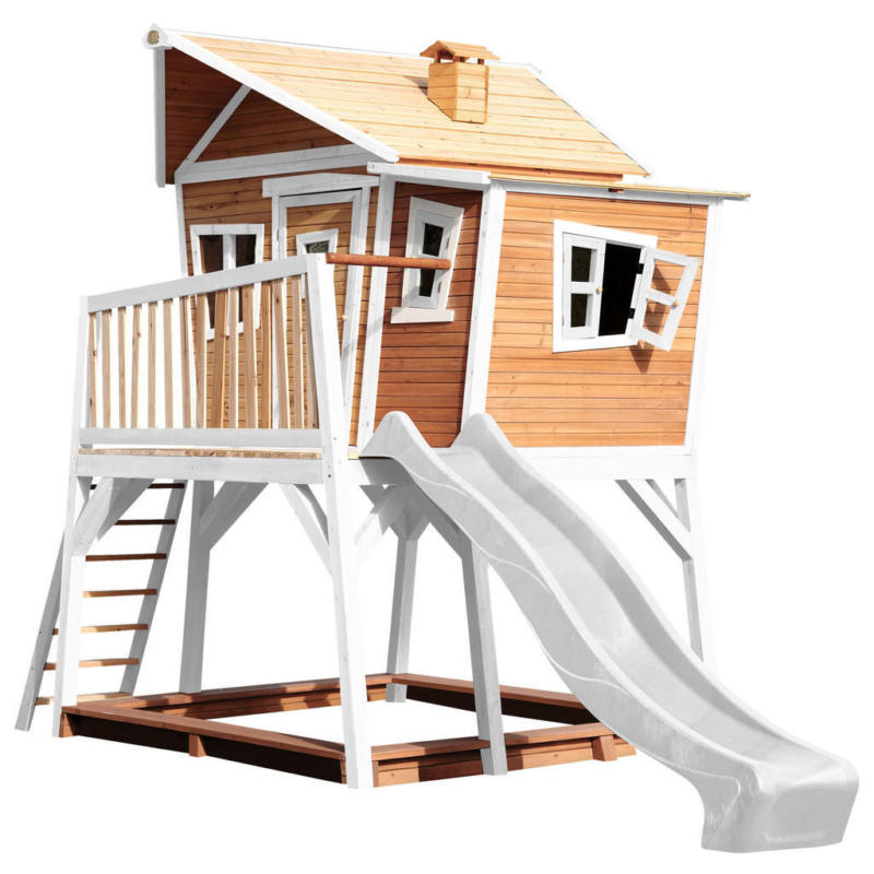 AXI Spielhaus Max braun B/H/L: ca. 432x288x193 cm