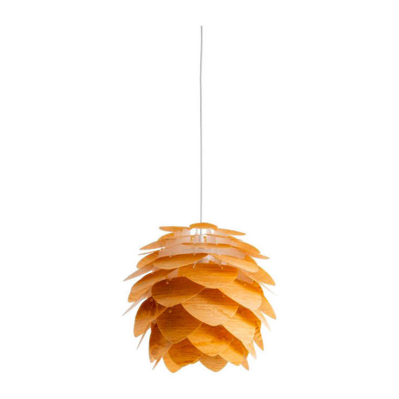 Näve Leuchten Pendelleuchte Foglia orange braun H/D: ca. 125x39 cm E27 1 Brennstellen