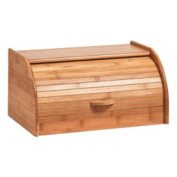 Zeller Rollbrotkasten natur Bambus B/H/L: ca. 26x20x40 cm