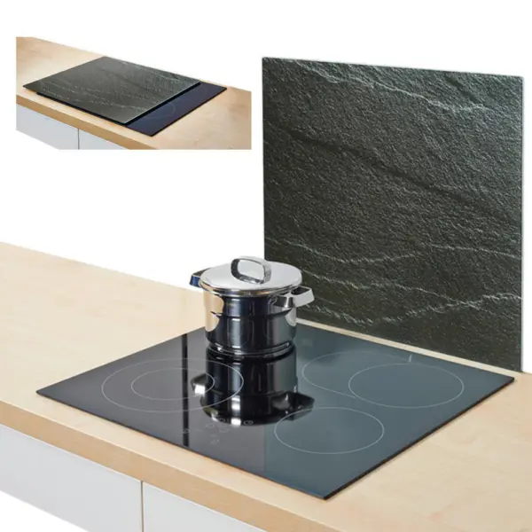 Zeller Herdblende-/Abdeckplatte Schiefer