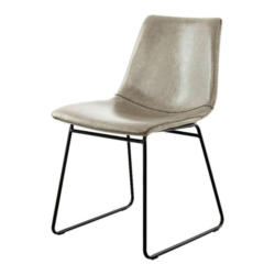 Stuhl Caila 100 2er grau Kunstleder B/H/T: ca. 47,5x82x56 cm