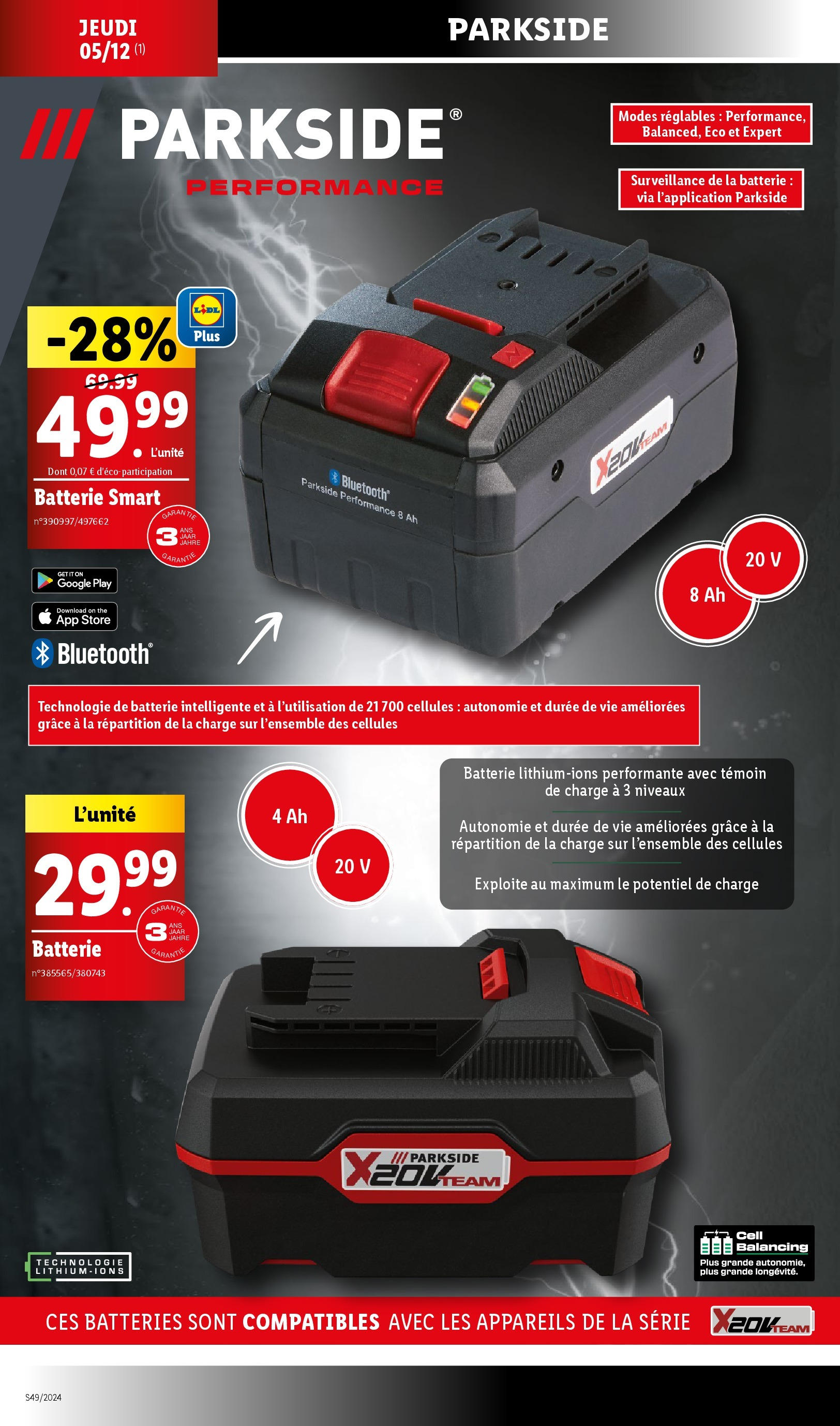 Catalogue LIDL du 03/12/2024 | Promo prospectus en ligne | Page: 46 | Produits: Store, Batterie, Thé