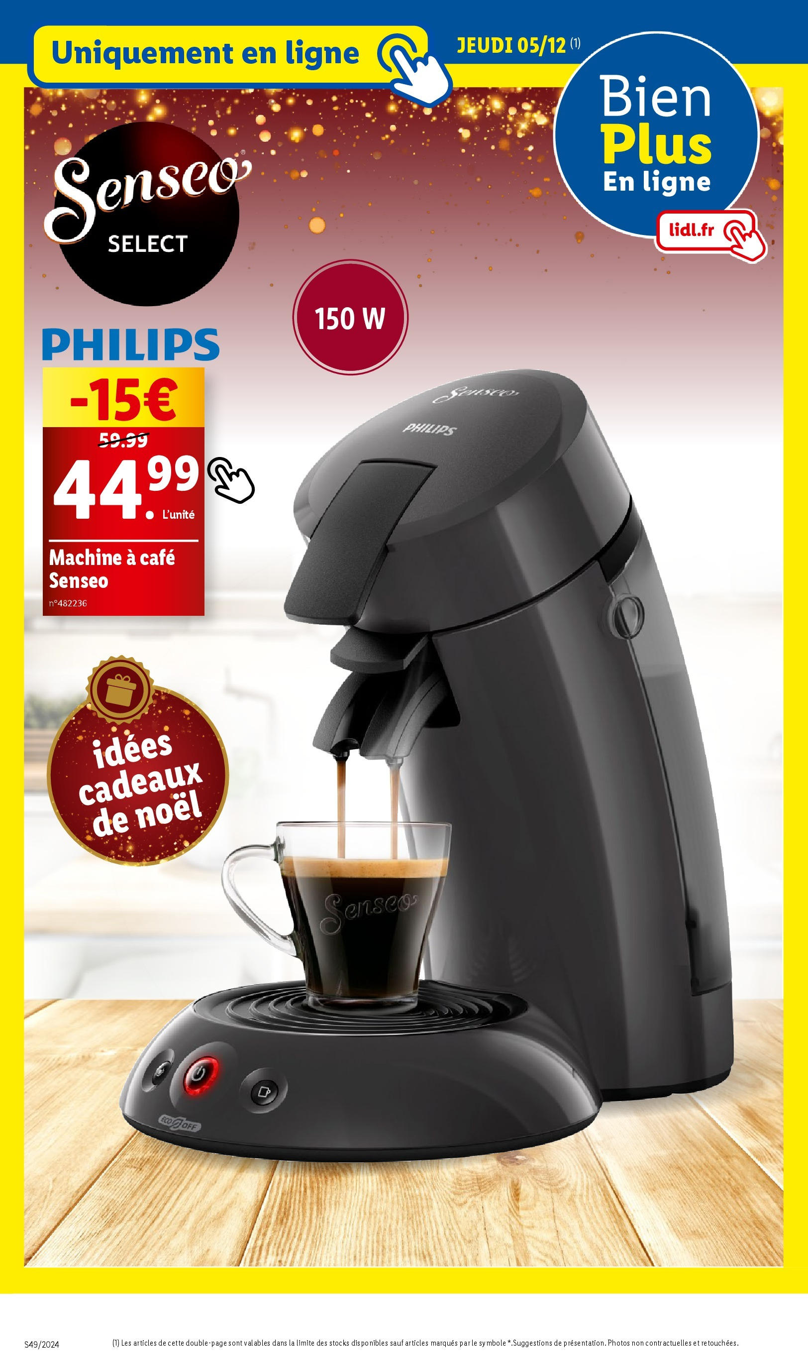 Catalogue LIDL du 03/12/2024 | Promo prospectus en ligne | Page: 60 | Produits: Senseo, Machine à café, Café