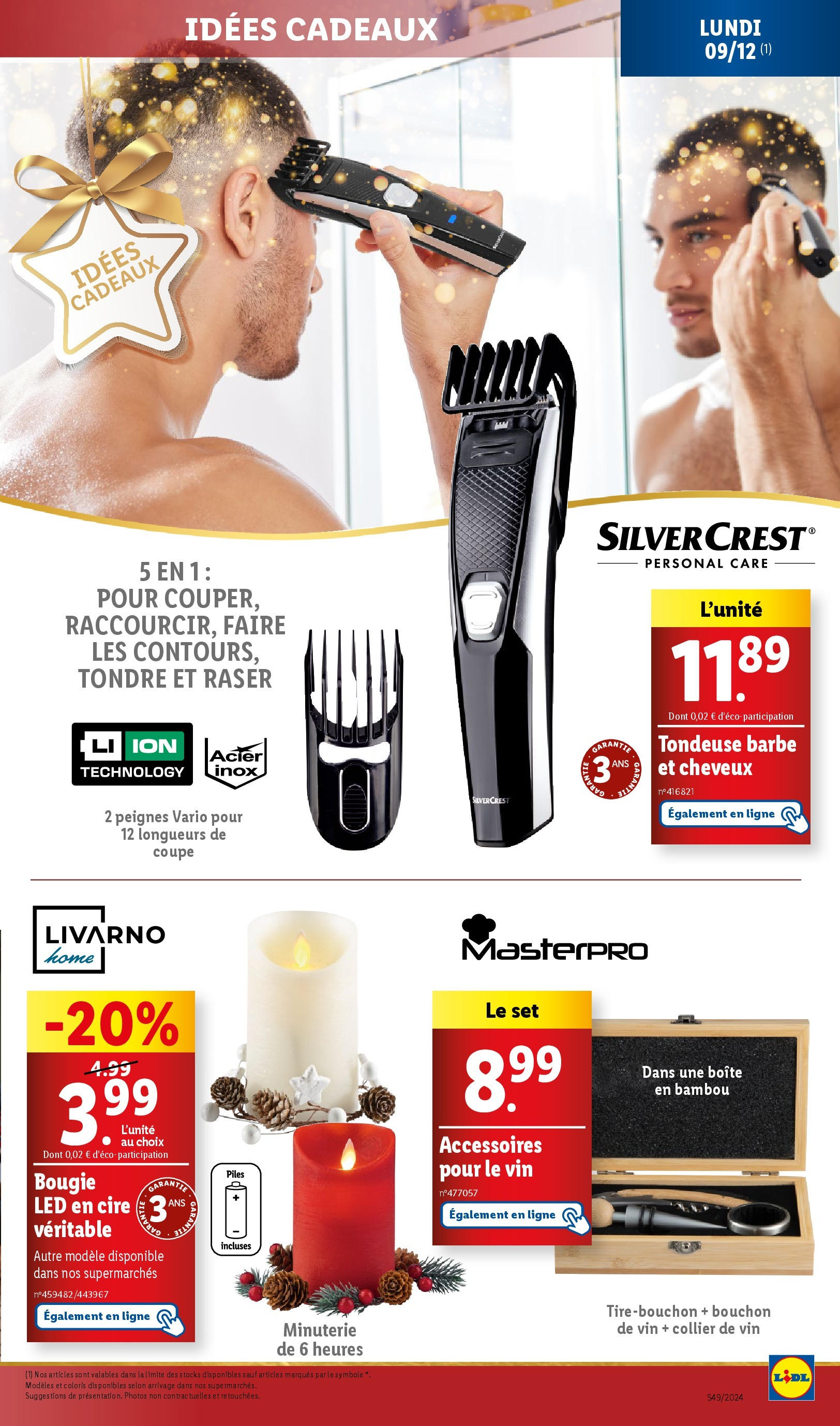 Catalogue LIDL du 03/12/2024 | Promo prospectus en ligne | Page: 79 | Produits: Cire, Tondeuse, Collier, Vin