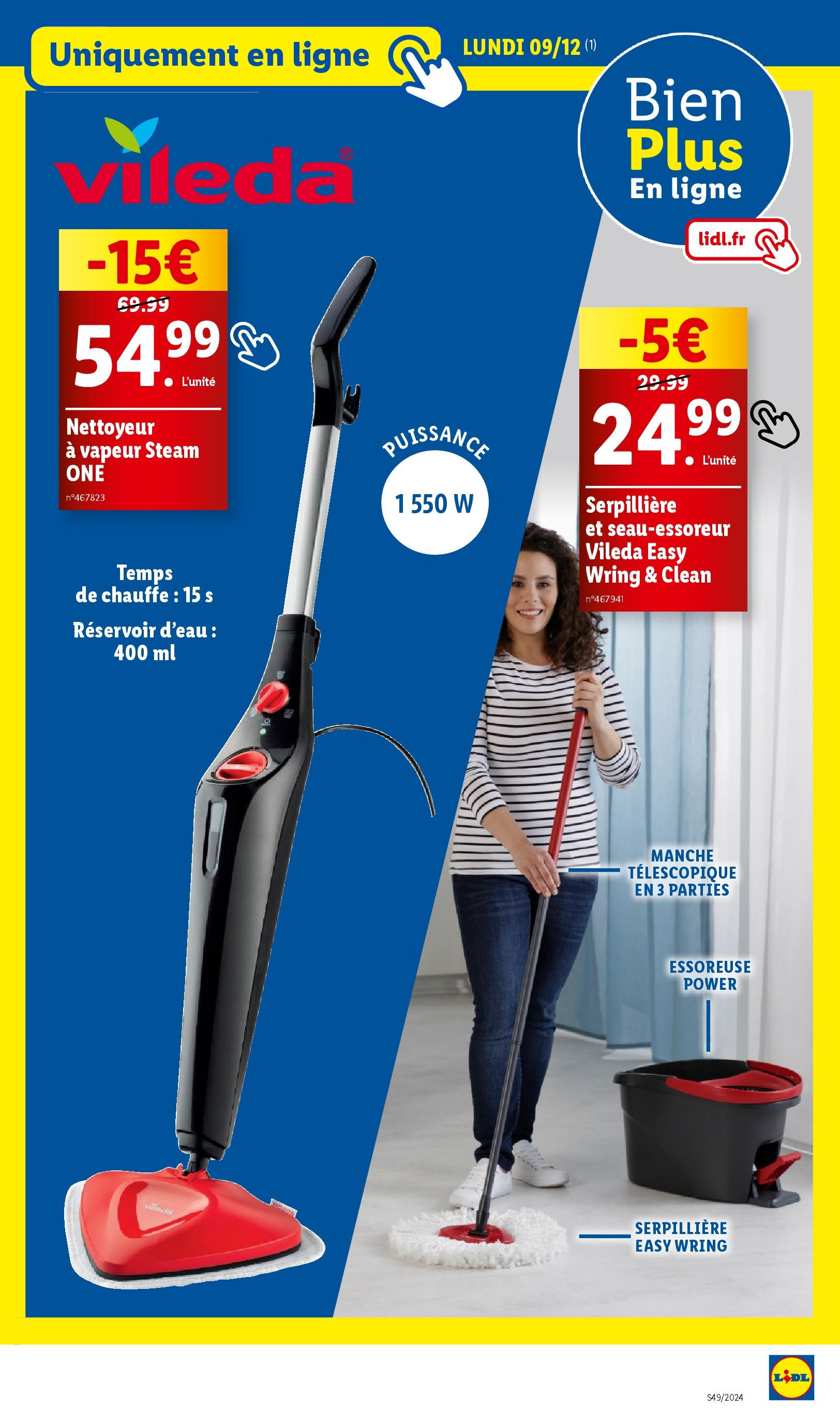 Catalogue LIDL du 03/12/2024 | Promo prospectus en ligne | Page: 83 | Produits: Réservoir d'eau, Vileda