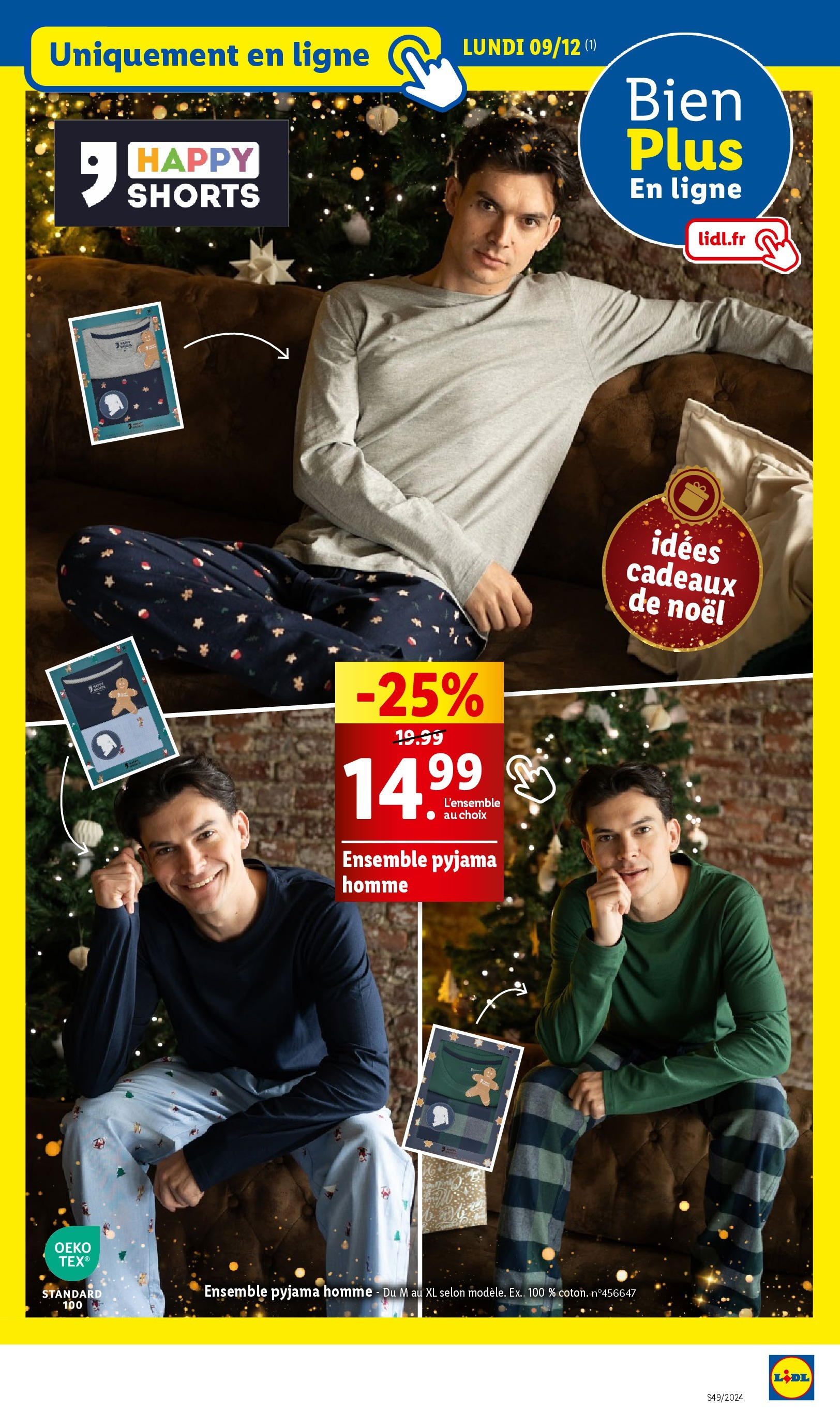 Catalogue LIDL du 03/12/2024 | Promo prospectus en ligne | Page: 85 | Produits: Shorts, Pyjama