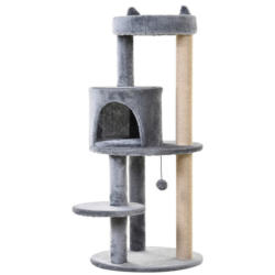 PawHut Katzenbaum grau Sisal B/H/L: ca. 48x104x48 cm