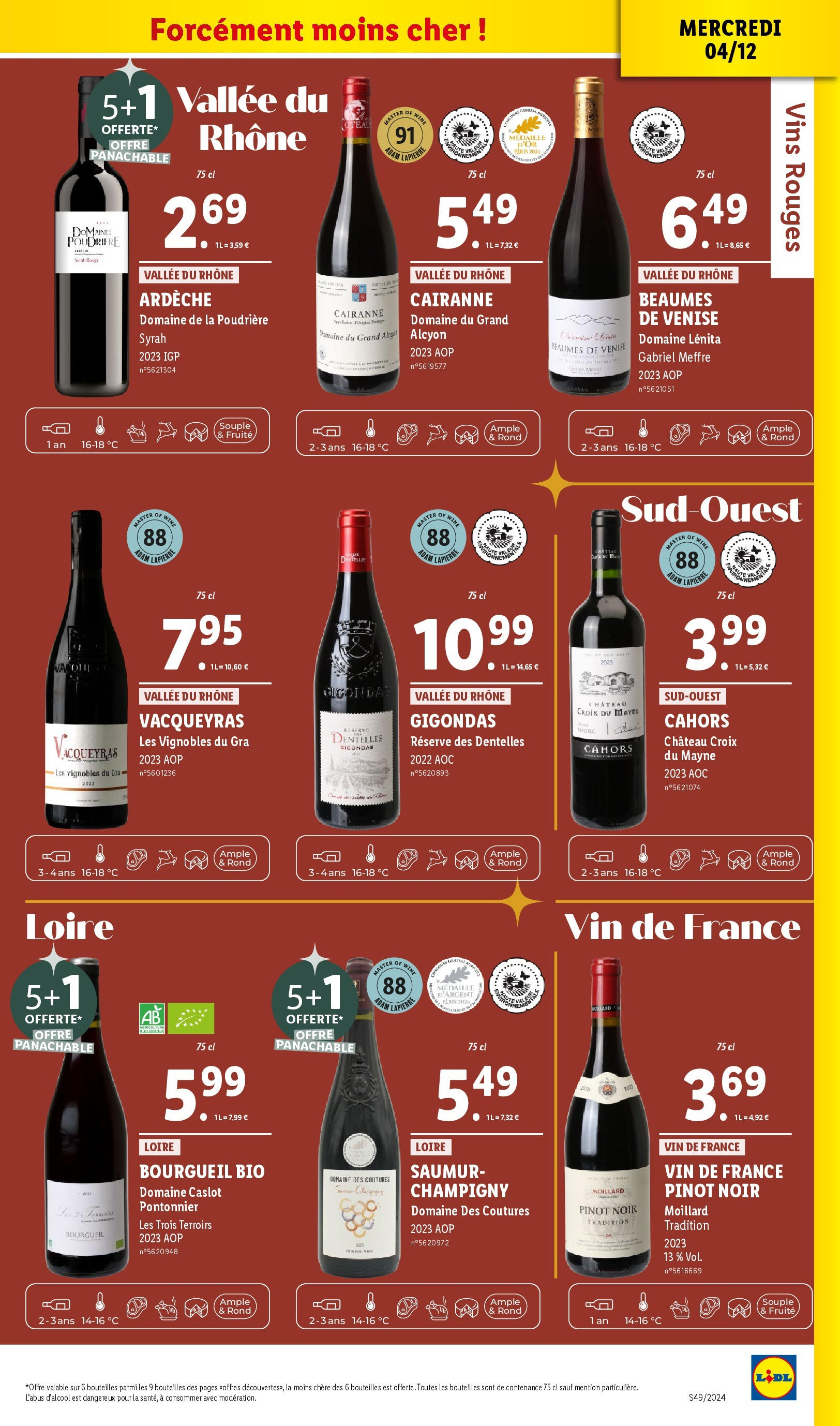 Catalogue LIDL du 03/12/2024 | Promo prospectus en ligne | Page: 13 | Produits: Vin