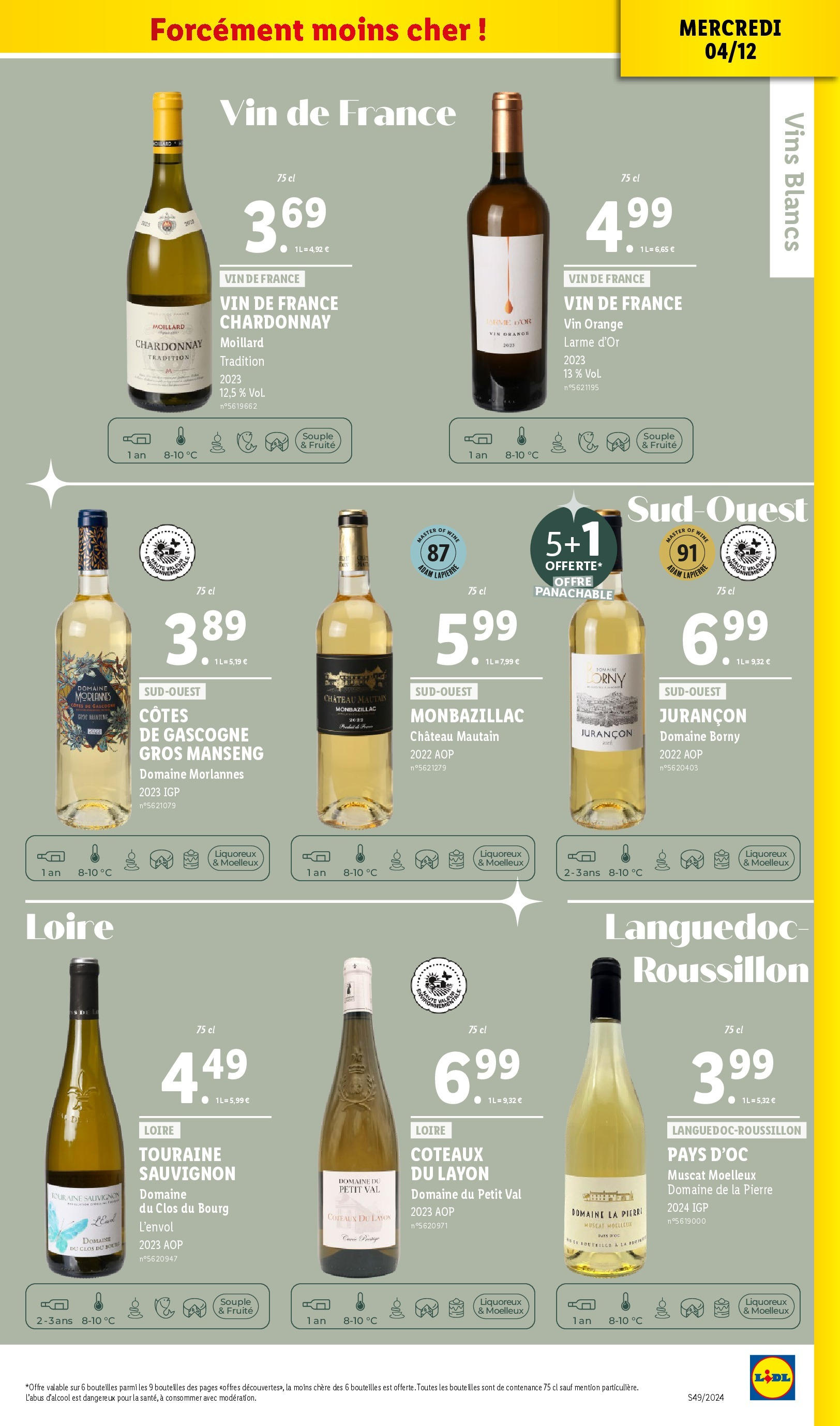 Catalogue LIDL du 03/12/2024 | Promo prospectus en ligne | Page: 15 | Produits: Orange, Vin, Coteaux du layon