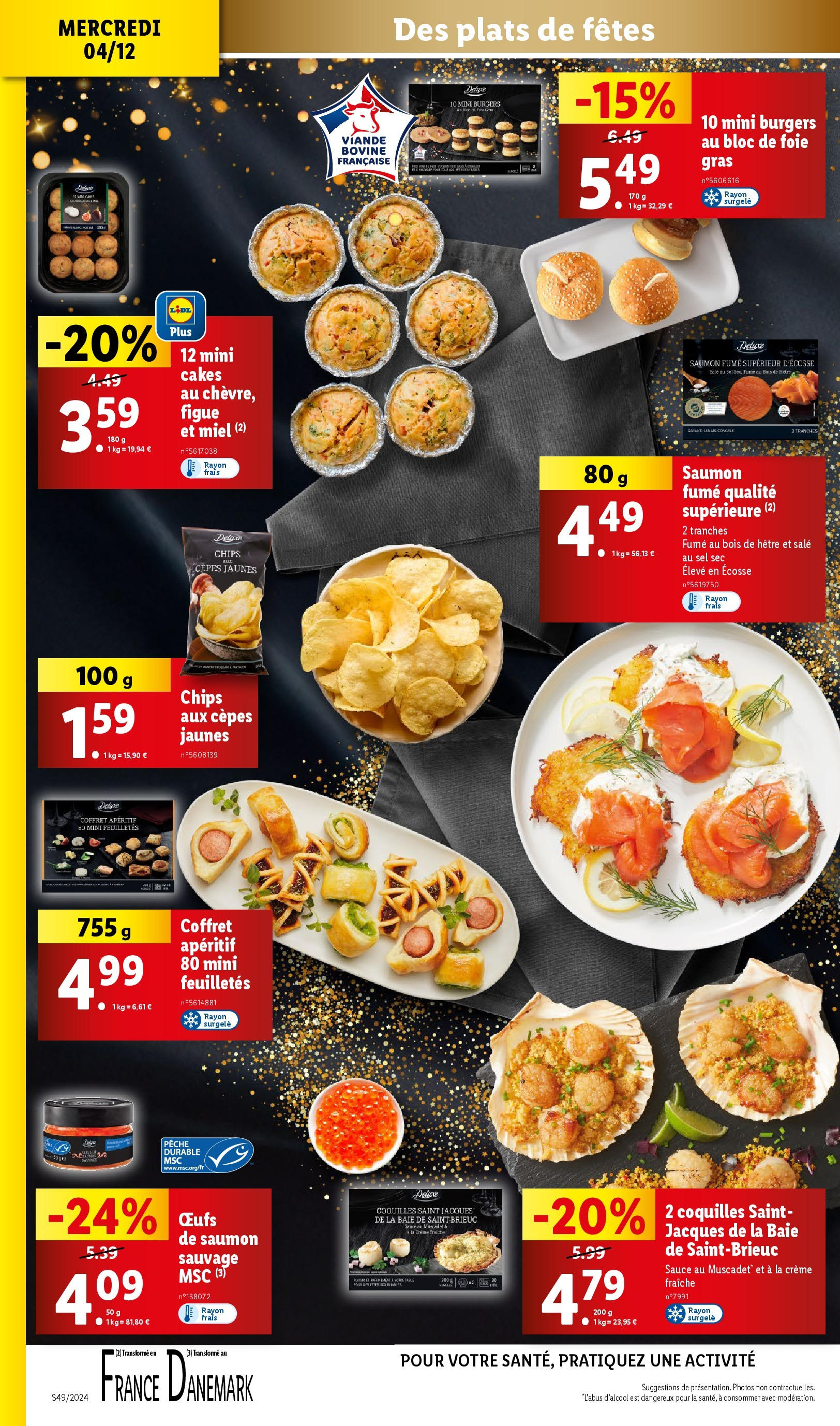 Catalogue LIDL du 03/12/2024 | Promo prospectus en ligne | Page: 24 | Produits: Sel, Crème fraiche, Chips, Saumon