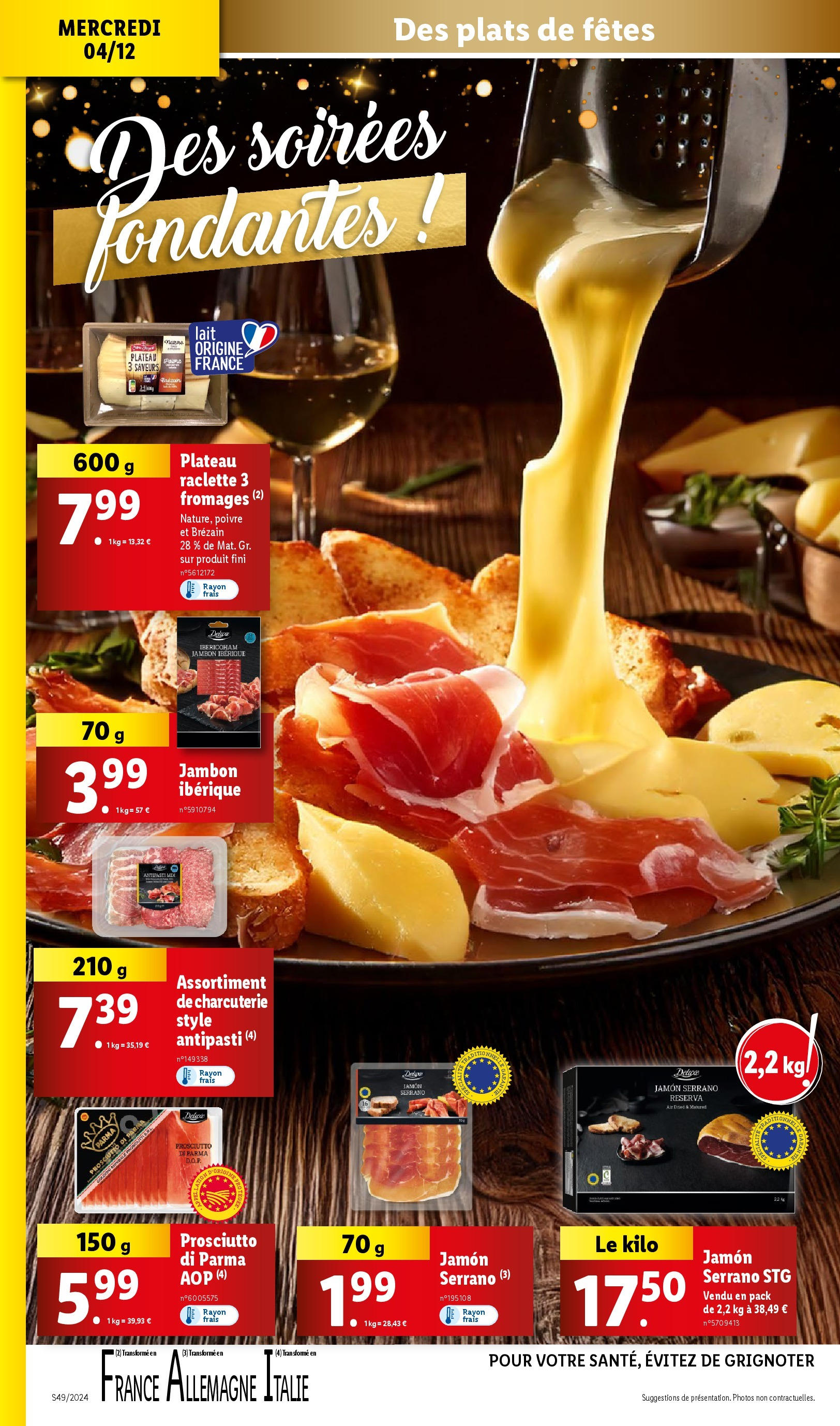 Catalogue LIDL du 03/12/2024 | Promo prospectus en ligne | Page: 26 | Produits: Plateau, Poivre, Raclette, Jambon