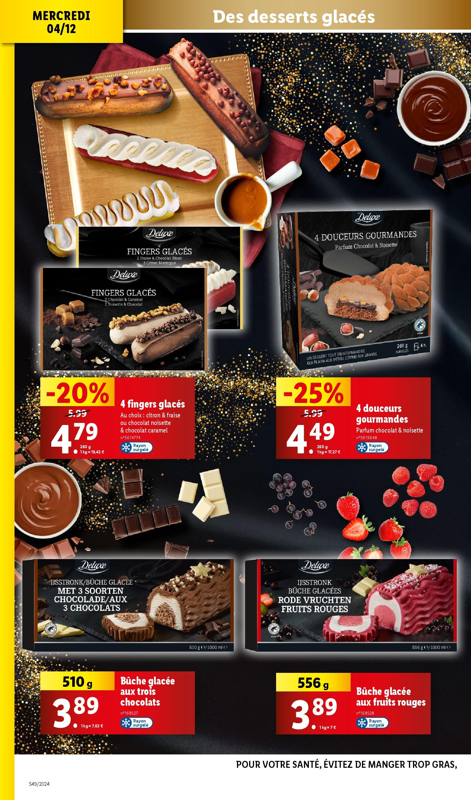 Catalogue LIDL du 03/12/2024 | Promo prospectus en ligne | Page: 30 | Produits: Glaces, Fraise, Noisette, Parfum