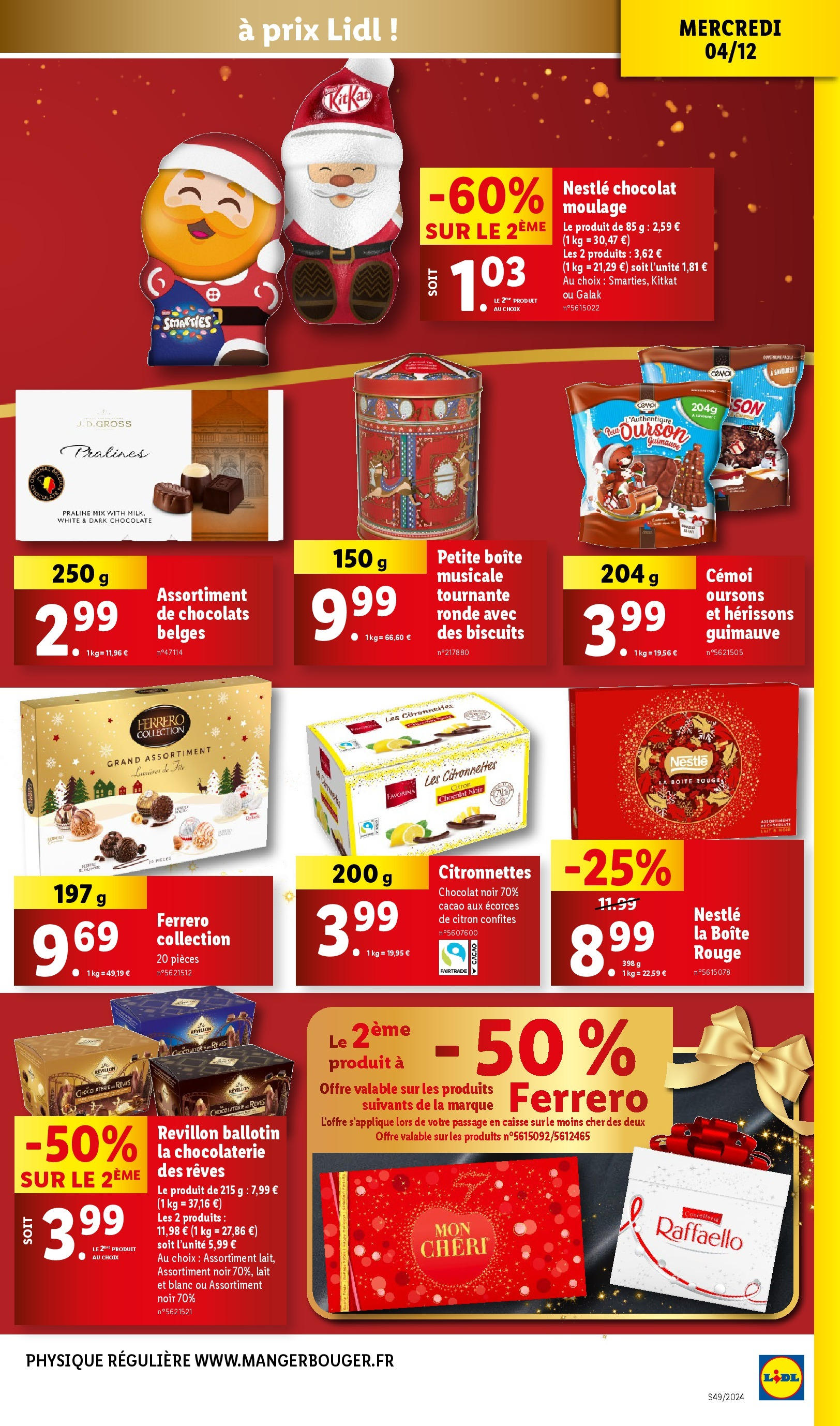 Catalogue LIDL du 03/12/2024 | Promo prospectus en ligne | Page: 33 | Produits: Citron, Raffaello, Lait, Chocolat