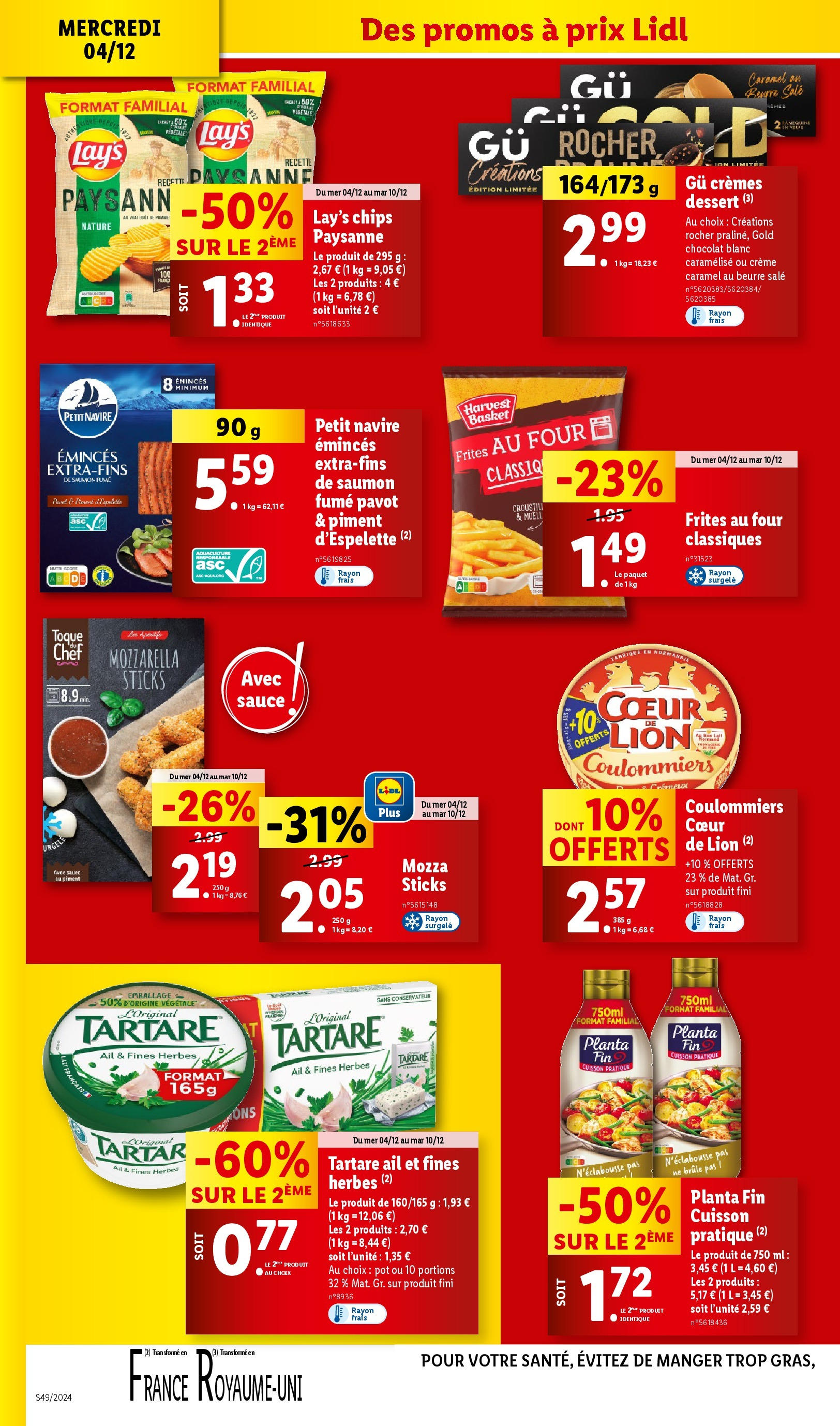 Catalogue LIDL du 03/12/2024 | Promo prospectus en ligne | Page: 34 | Produits: Saumon fumé, Beurre, Chocolat, Crème