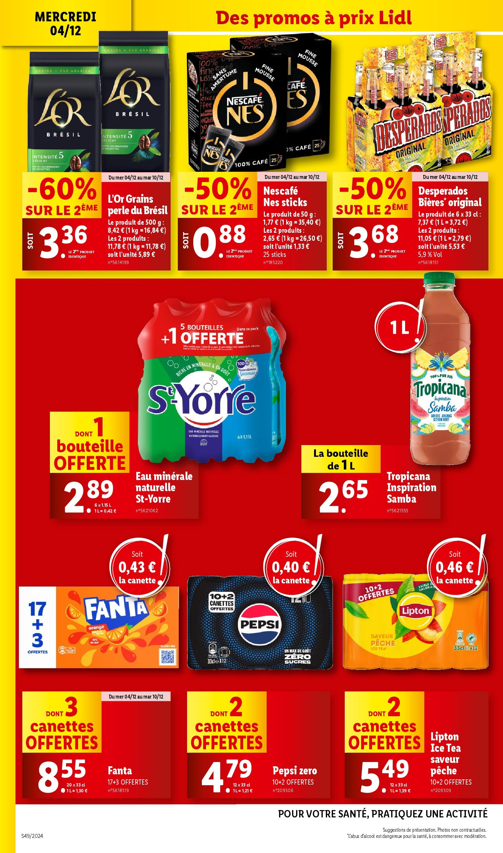 Catalogue LIDL du 03/12/2024 | Promo prospectus en ligne | Page: 36 | Produits: Citron, Citron vert, Mousse, Café