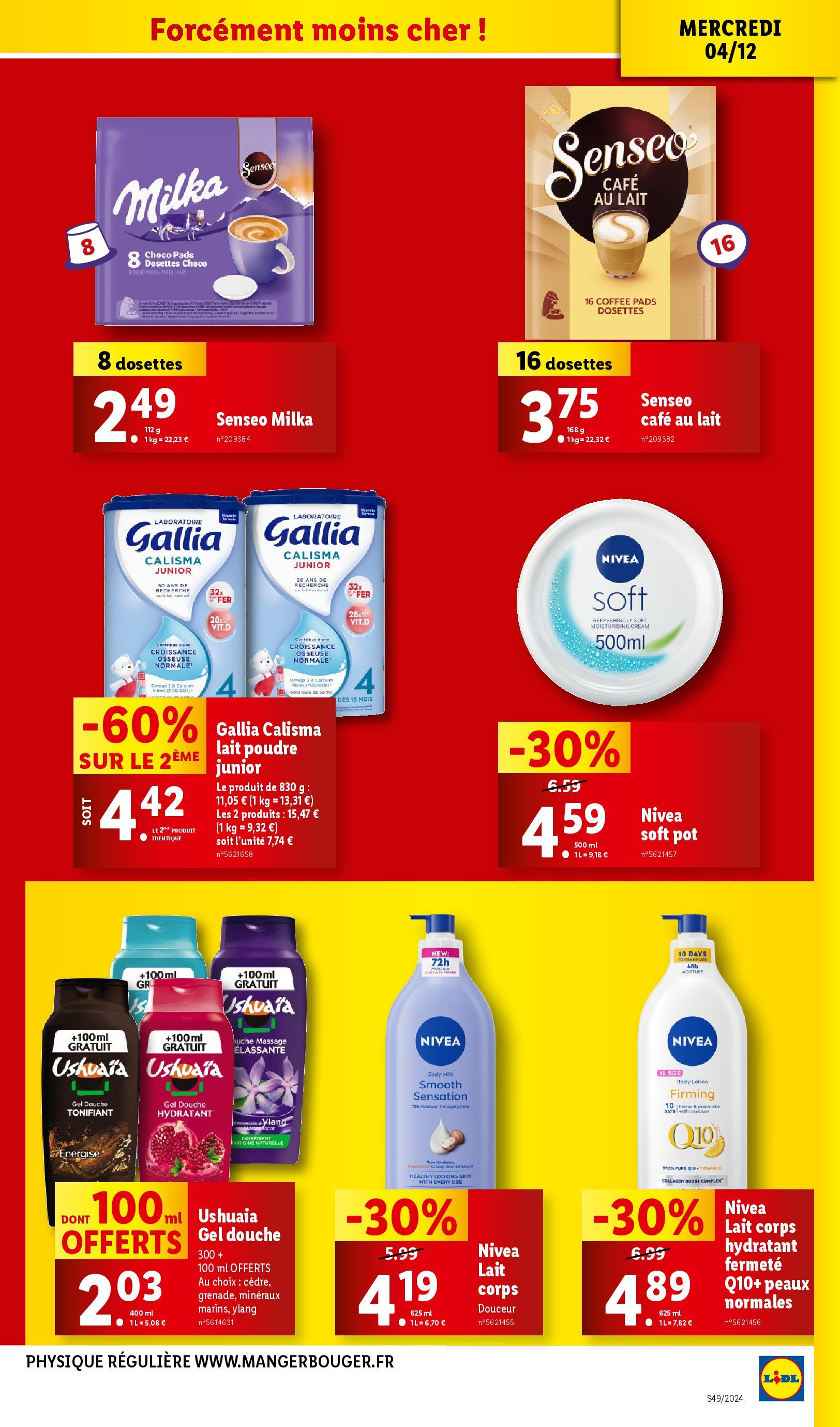 Catalogue LIDL du 03/12/2024 | Promo prospectus en ligne | Page: 37 | Produits: Douche, Lait, Huile, Café