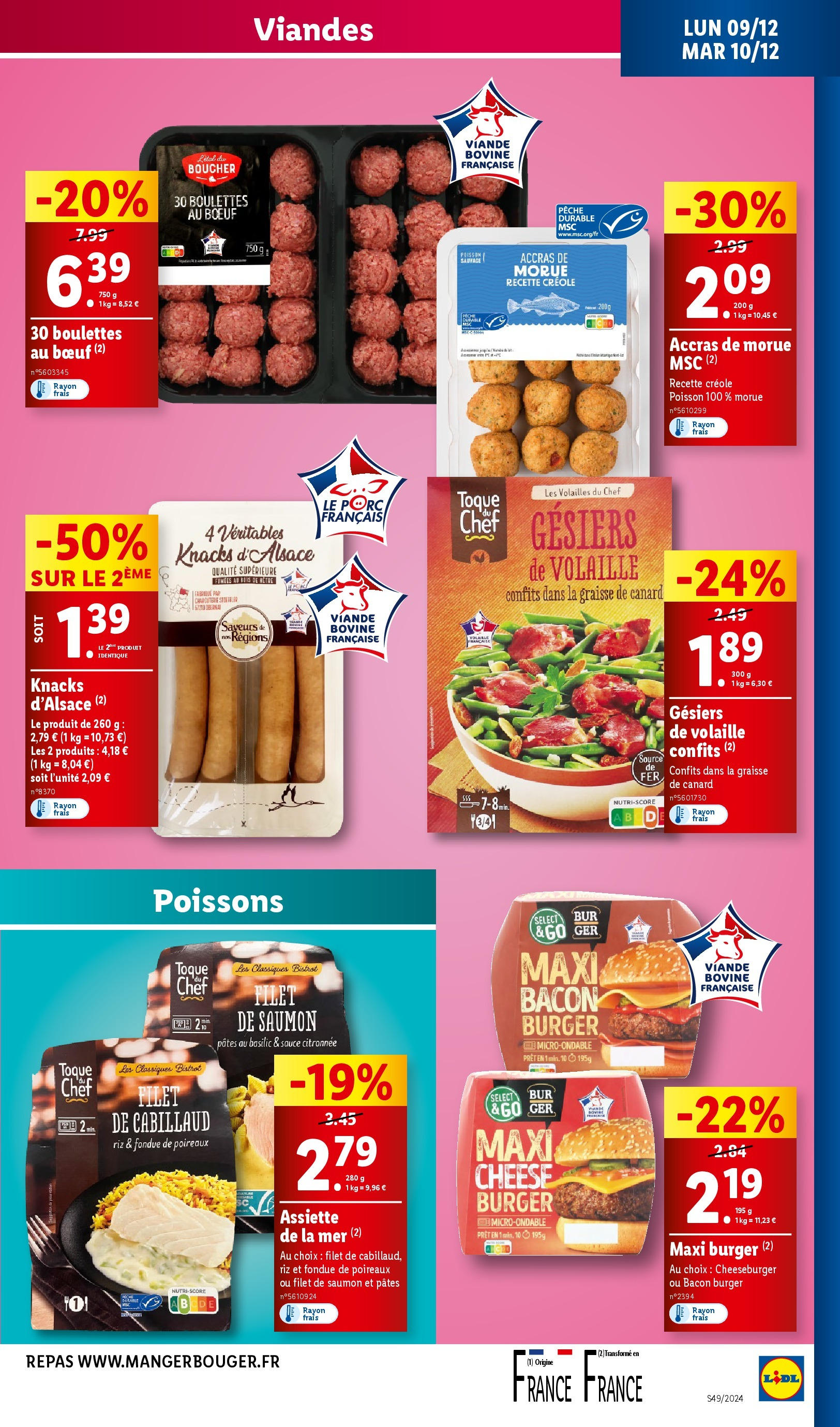 Catalogue LIDL du 03/12/2024 | Promo prospectus en ligne | Page: 43 | Produits: Mètre, Filet de saumon, Porc, Riz