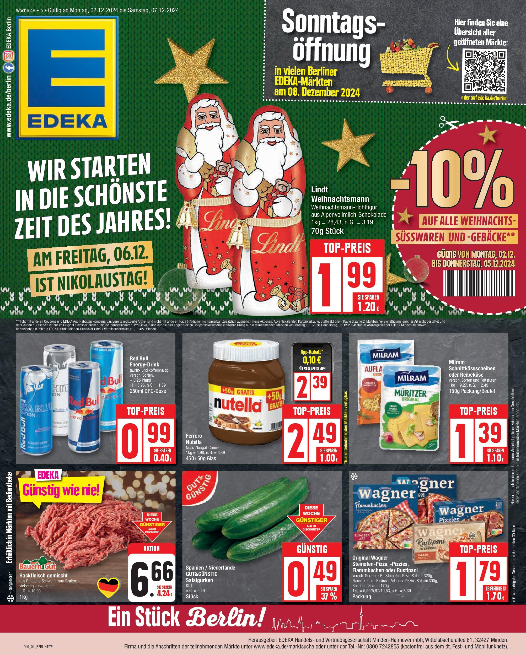 EDEKA Prospekt ab 02.12.2024 - Berlin, Hellersdorfer Straße 8 Online