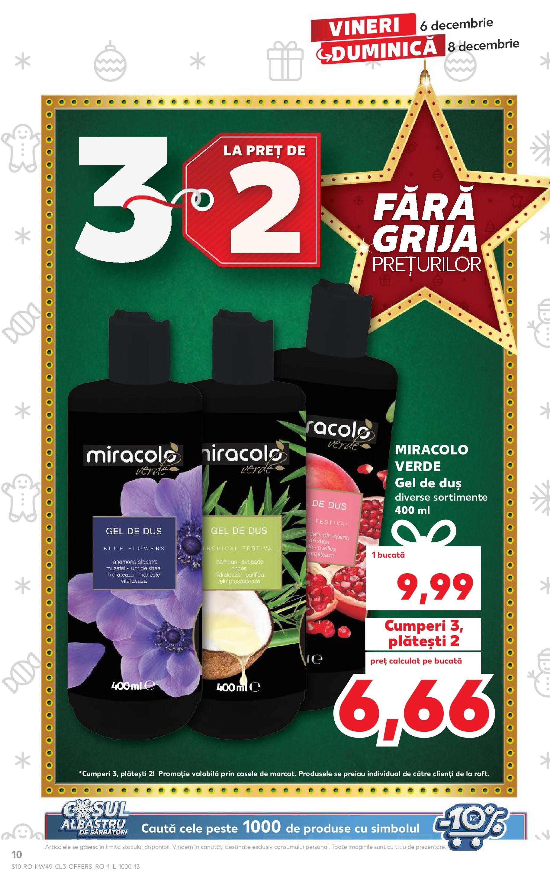 Catalog Kaufland - Cluj-Napoca 06.12.2024 - Revista si Oferta | Pagină: 10 | Produse: Duș, Unt, Gel de duș, Pește