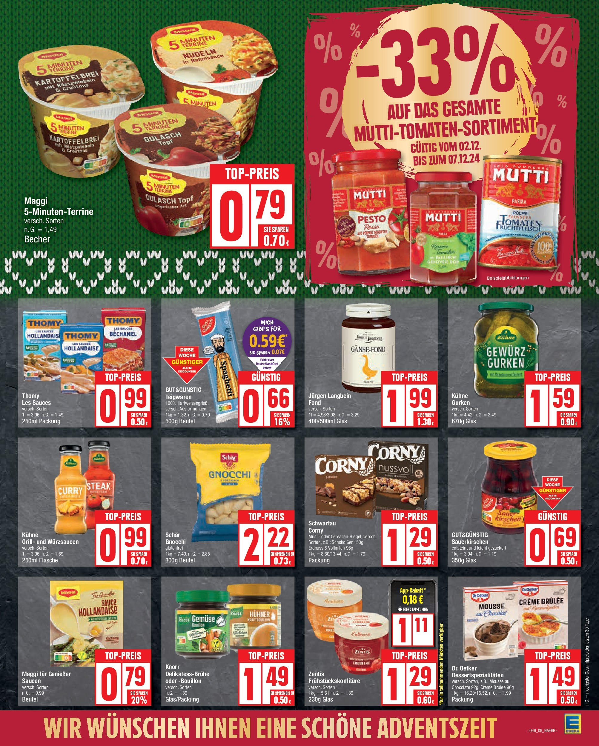 Edeka - Berlin, Hellersdorfer Straße 8 (ab 02.12.2024) » Angebote Online | Seite: 9 | Produkte: Musli, Maggi, Creme brulee, Gurken