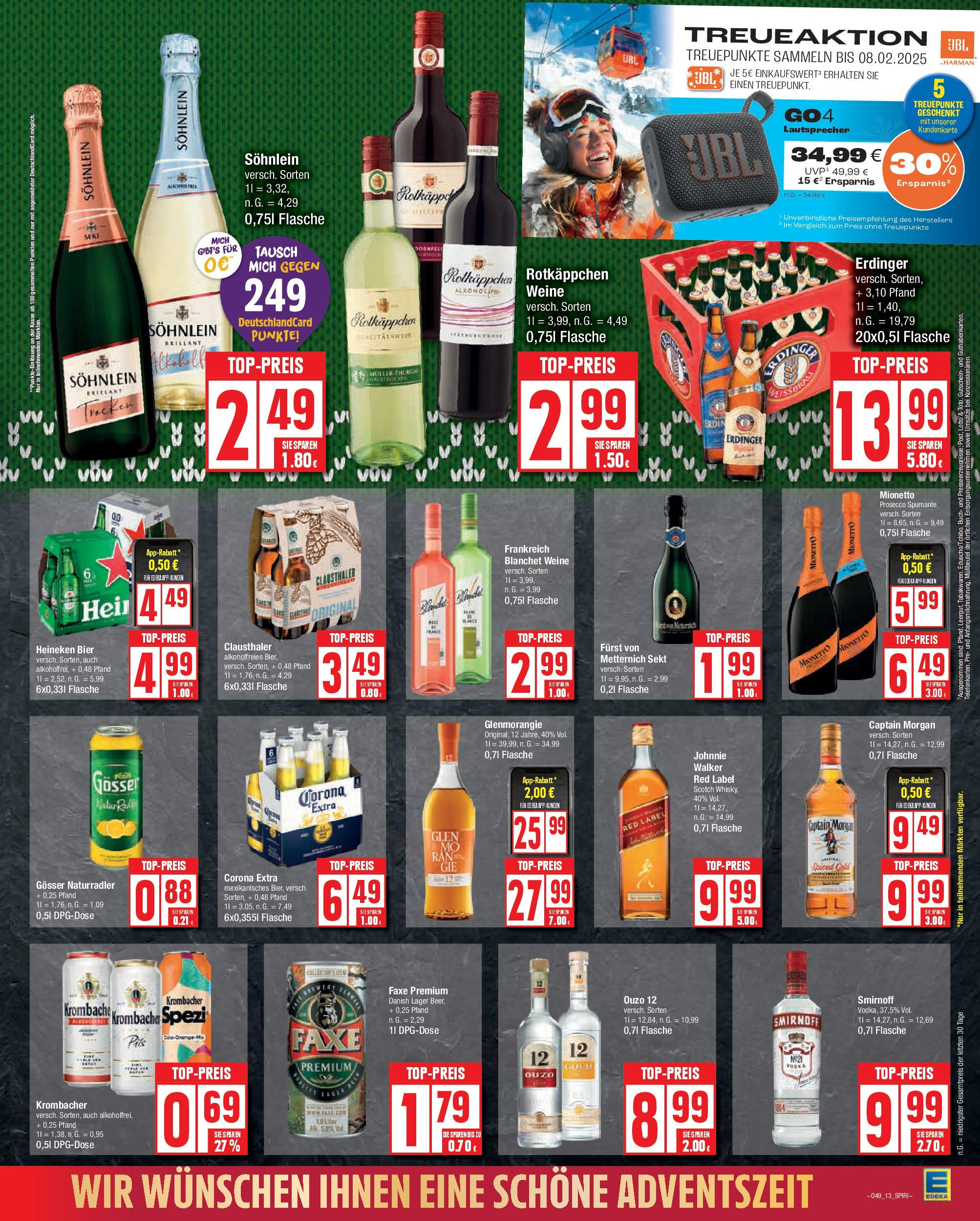 Edeka - Berlin, Hellersdorfer Straße 8 (ab 02.12.2024) » Angebote Online | Seite: 13 | Produkte: Ouzo, Erdinger, Heineken, Rotkäppchen