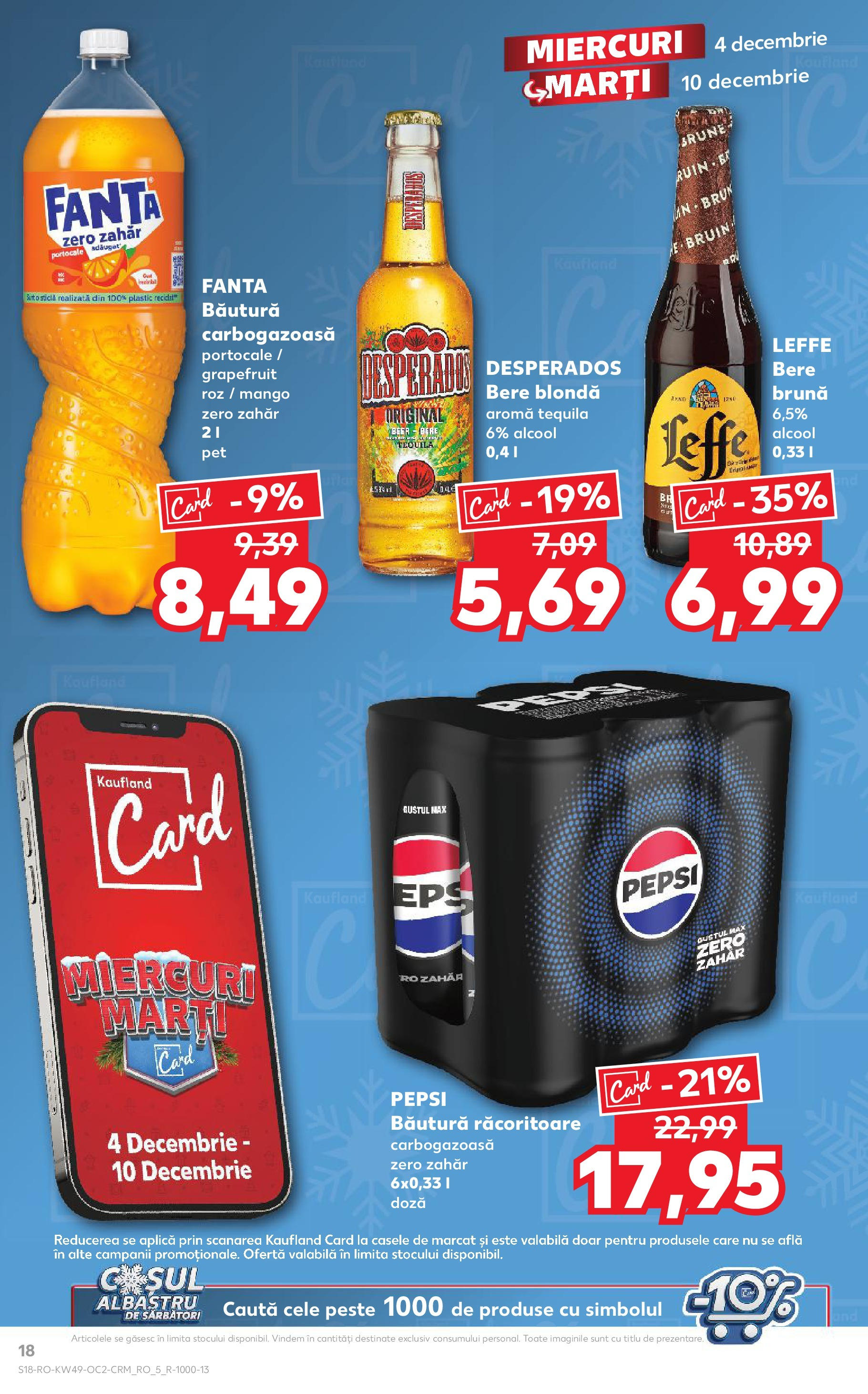 Catalog Kaufland - Sibiu 04.12.2024 - Revista si Oferta | Pagină: 18 | Produse: Bere, Pește, Zahăr, Mango