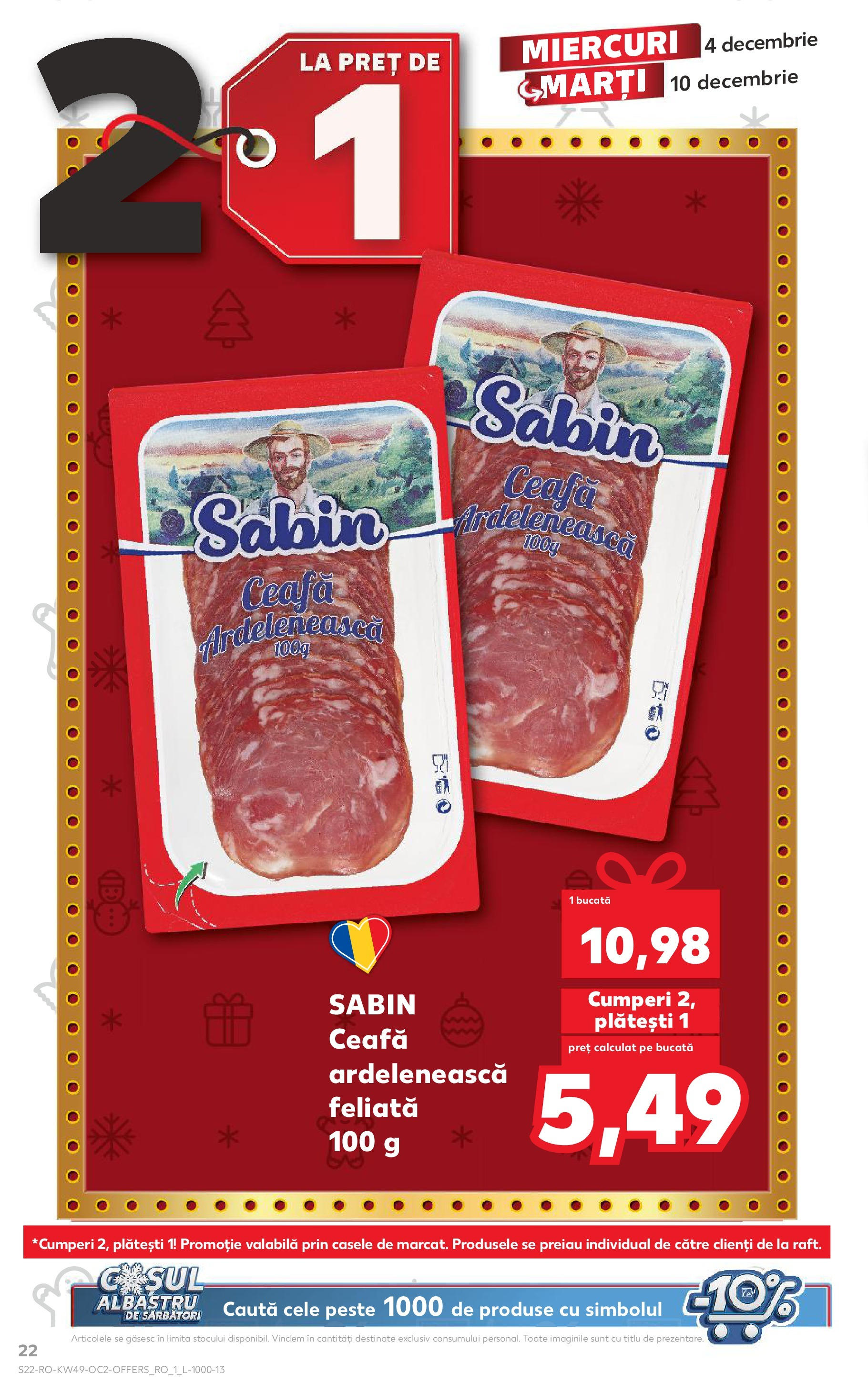 Catalog Kaufland - Sibiu 04.12.2024 - Revista si Oferta | Pagină: 22 | Produse: Pește