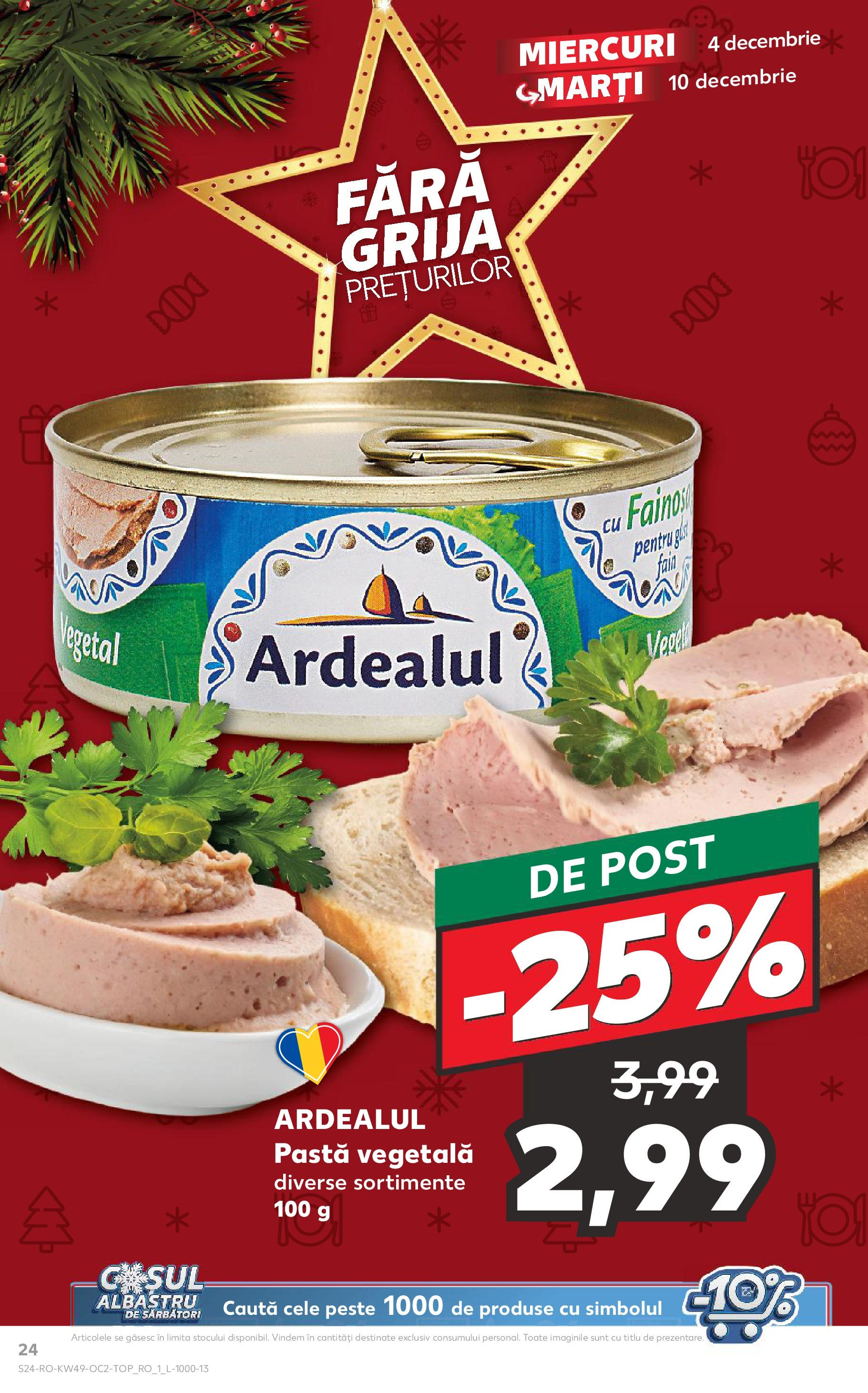 Catalog Kaufland - Sibiu 04.12.2024 - Revista si Oferta | Pagină: 24 | Produse: Pește