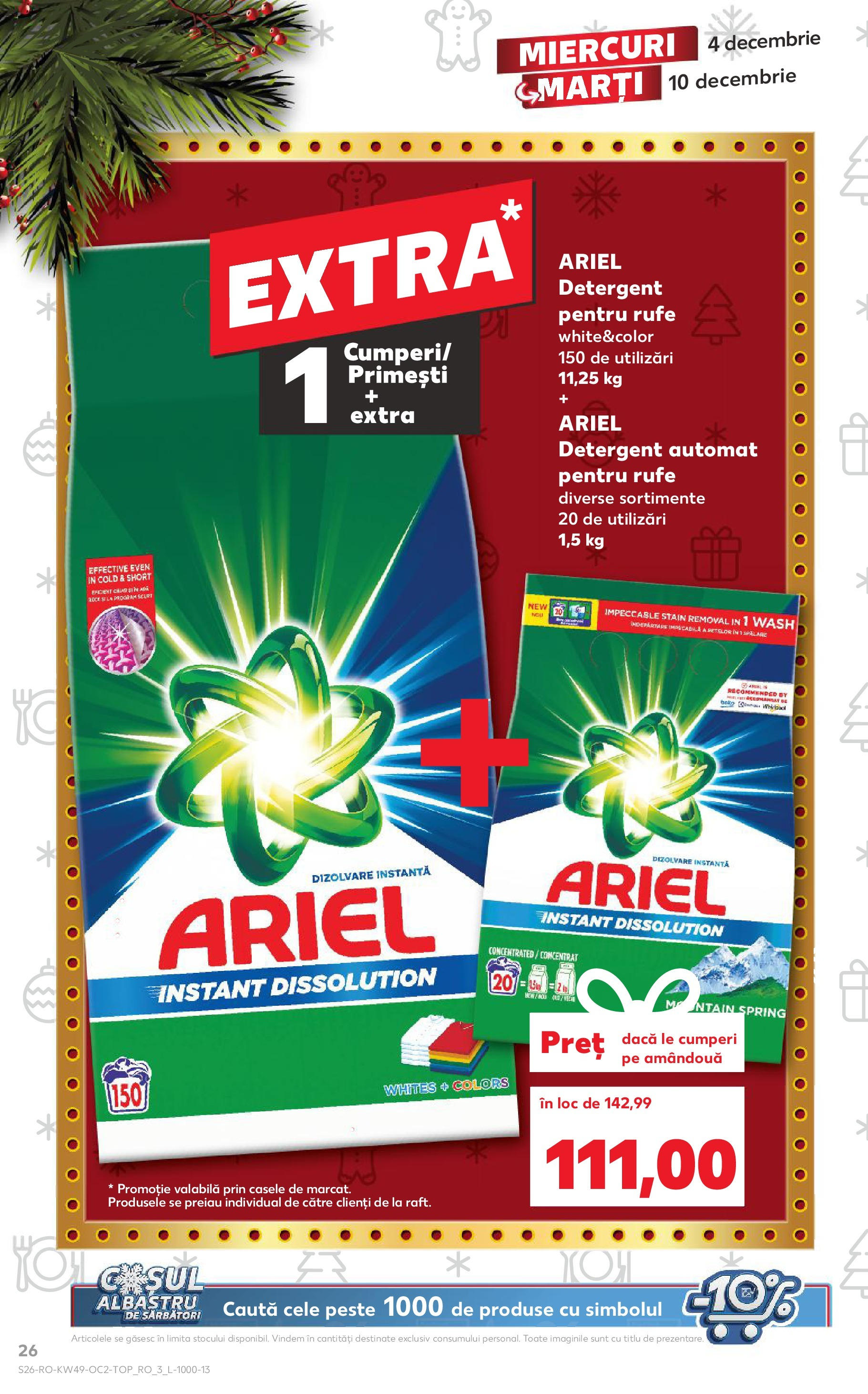 Catalog Kaufland - Sibiu 04.12.2024 - Revista si Oferta | Pagină: 26 | Produse: Pește, Detergent