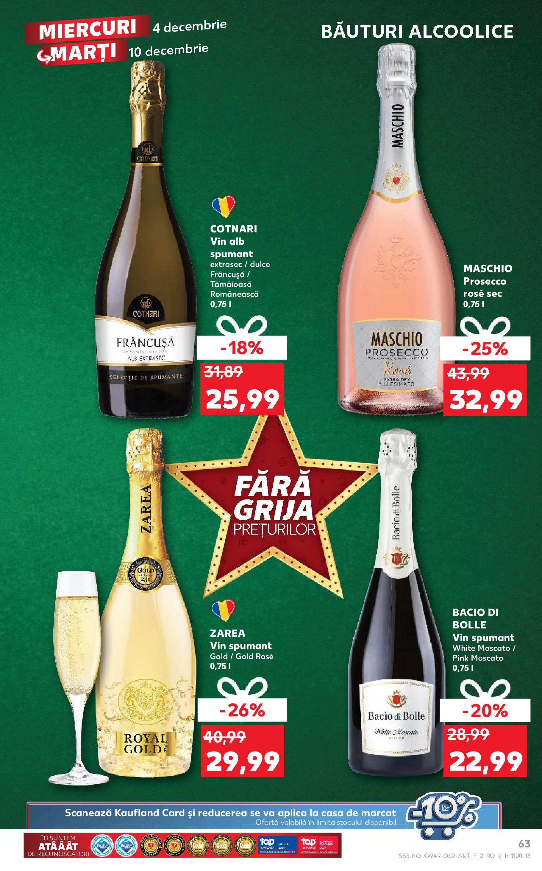 Catalog Kaufland - Sibiu 04.12.2024 - Revista si Oferta | Pagină: 63 | Produse: Prosecco, Vin