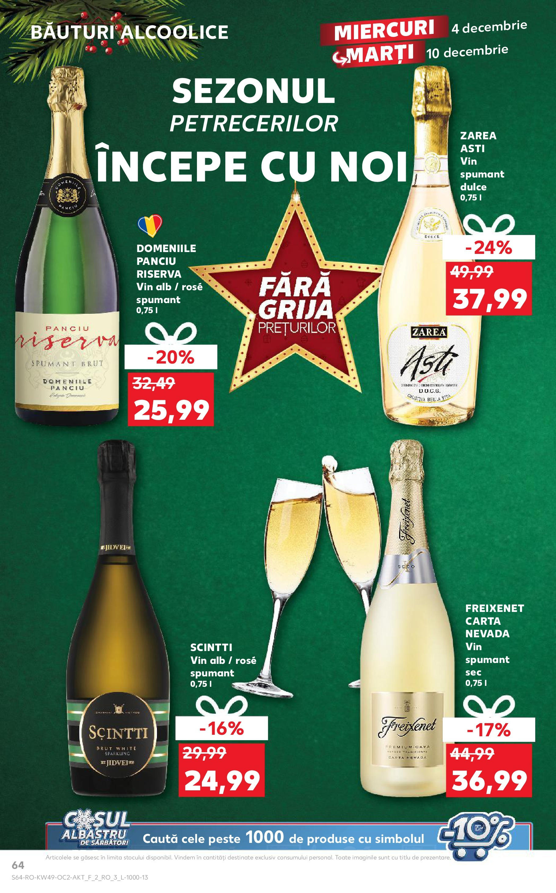 Catalog Kaufland - Bucureşti 04.12.2024 - Revista si Oferta | Pagină: 64 | Produse: Vin, Pește