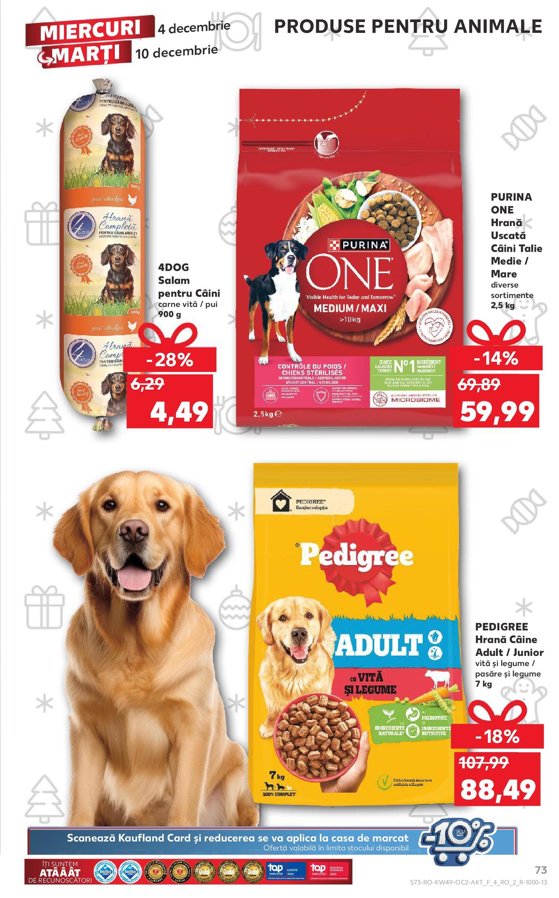 Catalog Kaufland - Bucureşti 04.12.2024 - Revista si Oferta | Pagină: 73 | Produse: Salam, Legume