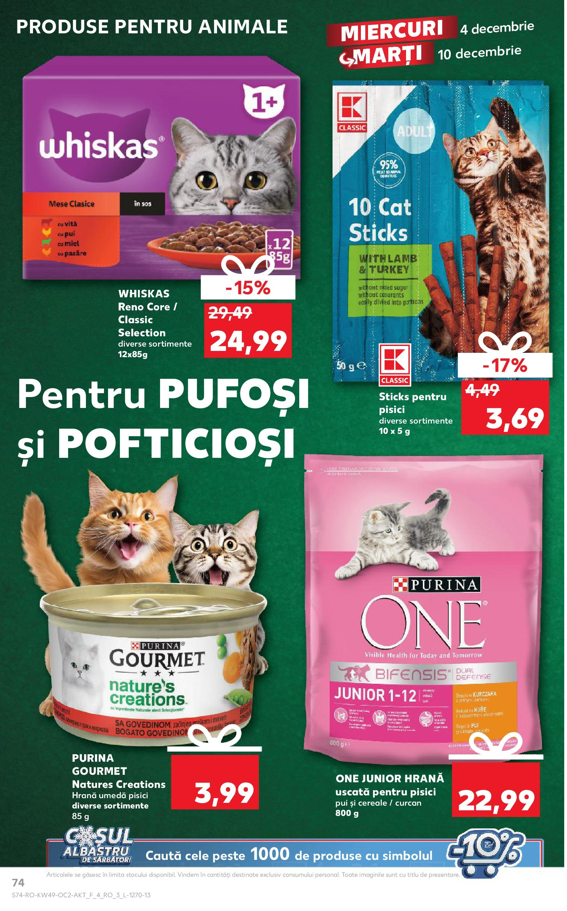 Catalog Kaufland - Sibiu 04.12.2024 - Revista si Oferta | Pagină: 74 | Produse: Pește, Cereale, Sos