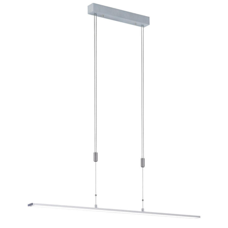 Fischer & Honsel LED-Pendelleuchte 60087 silber Metall B/H/T: ca. 120x150x6 cm 1.0 Brennstellen