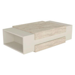 Couchtisch Nora beige granit Optik B/H/T: ca. 110x57x31 cm