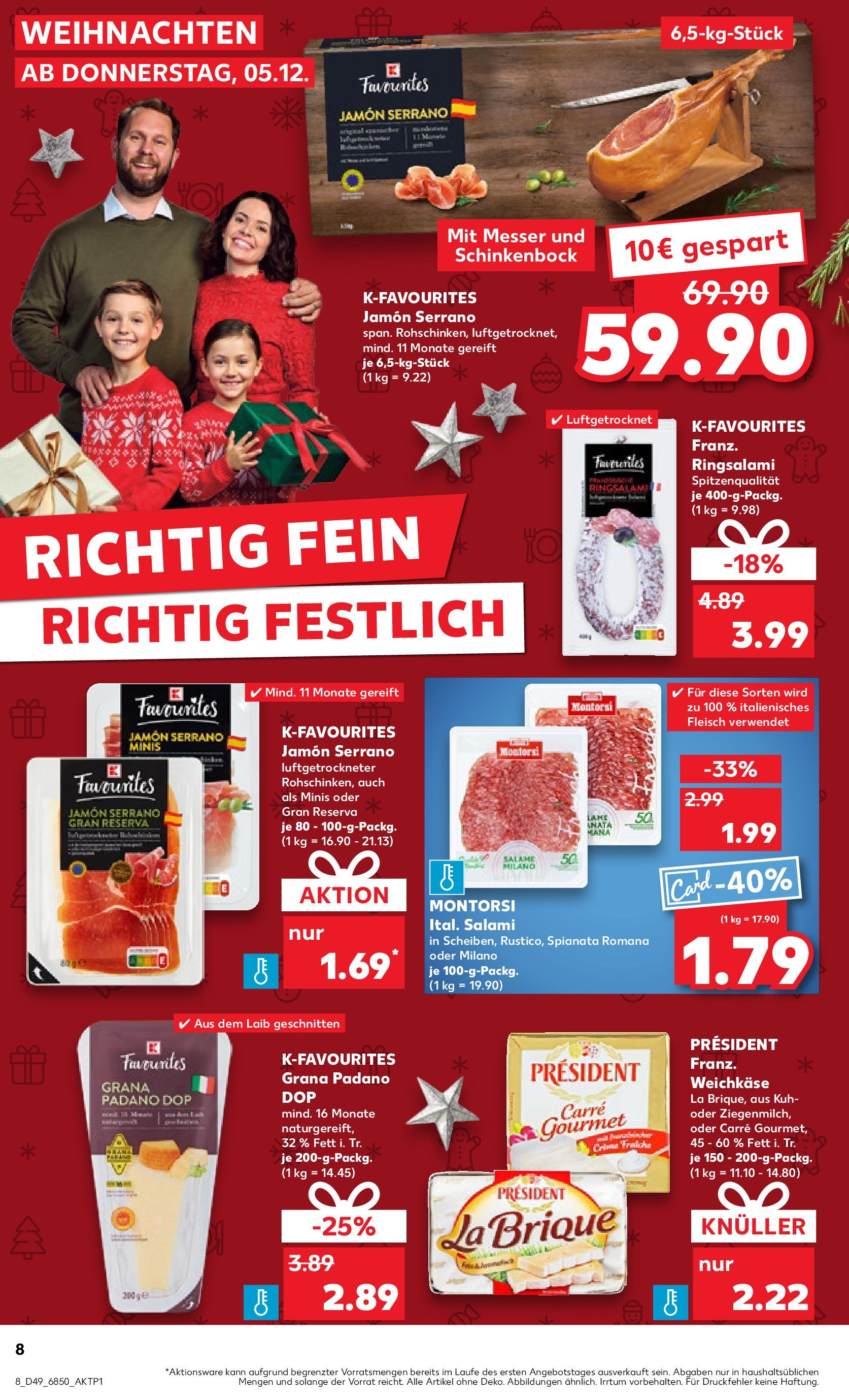 Kaufland - Neusäß, Daimlerstraße 18 (ab 05.12.2024) » Angebote Online zum Blättern | Seite: 8 | Produkte: Creme, Salami, Fleisch