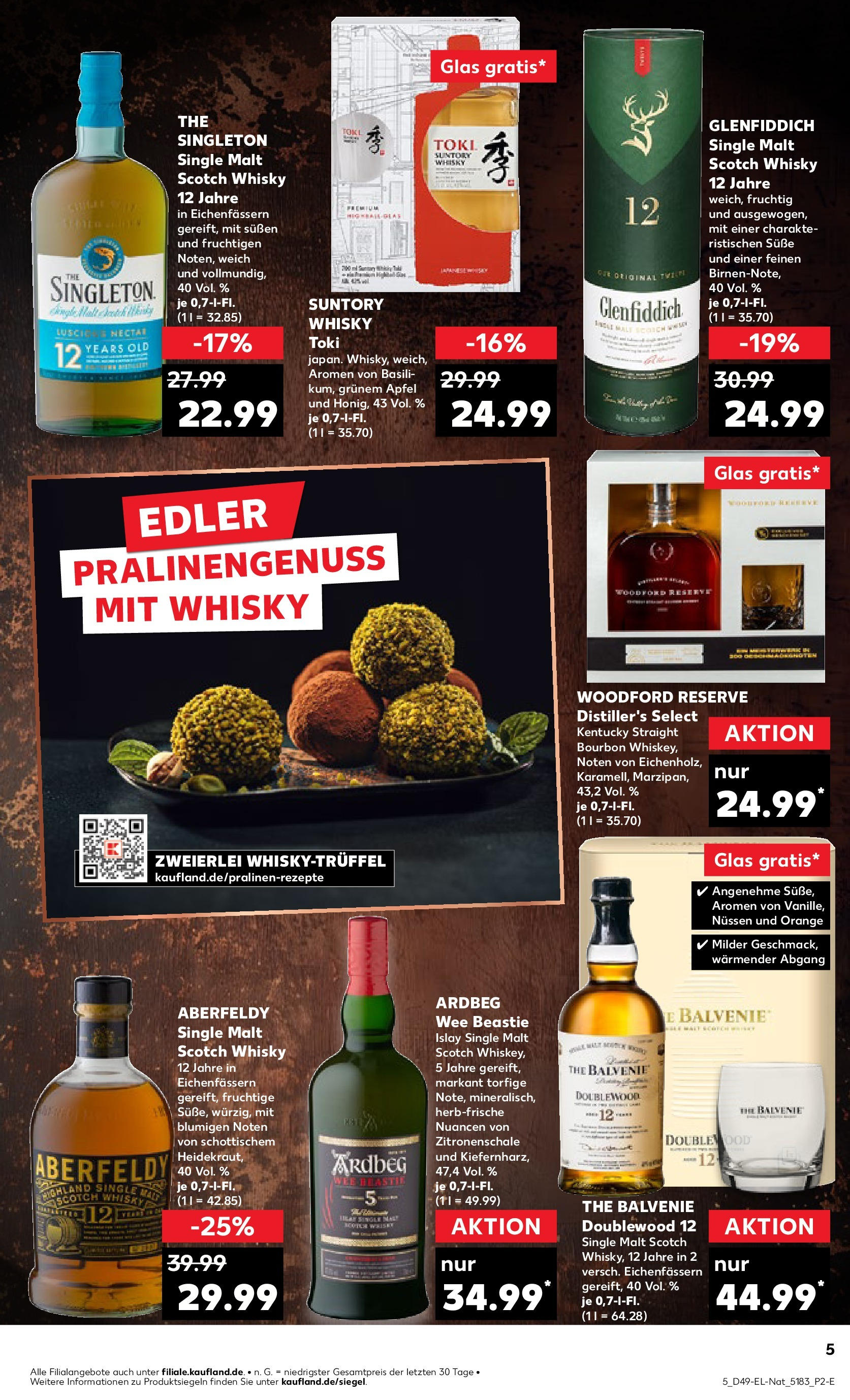 Kaufland - Kaufland: Wochenangebote (ab 04.12.2024) » Angebote Online zum Blättern | Seite: 61 | Produkte: Whisky, Äpfel, Bourbon